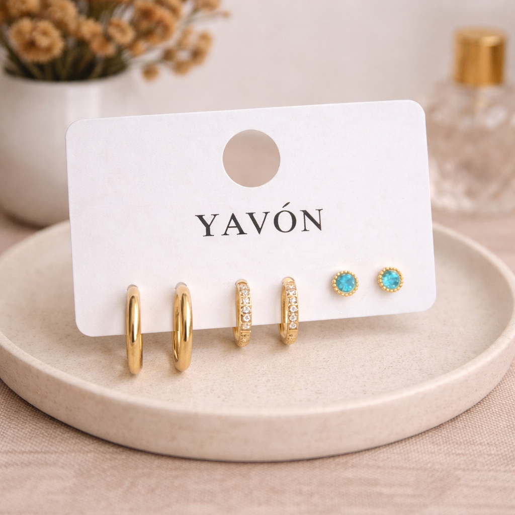 Juego de 3 Pendientes