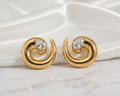 Pendientes Espiral Acero inoxidable