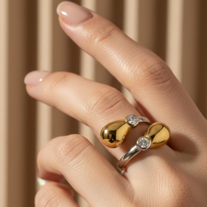 Anillo Bicolor Ajustable