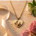 Collar Corazón Retrato + Texto